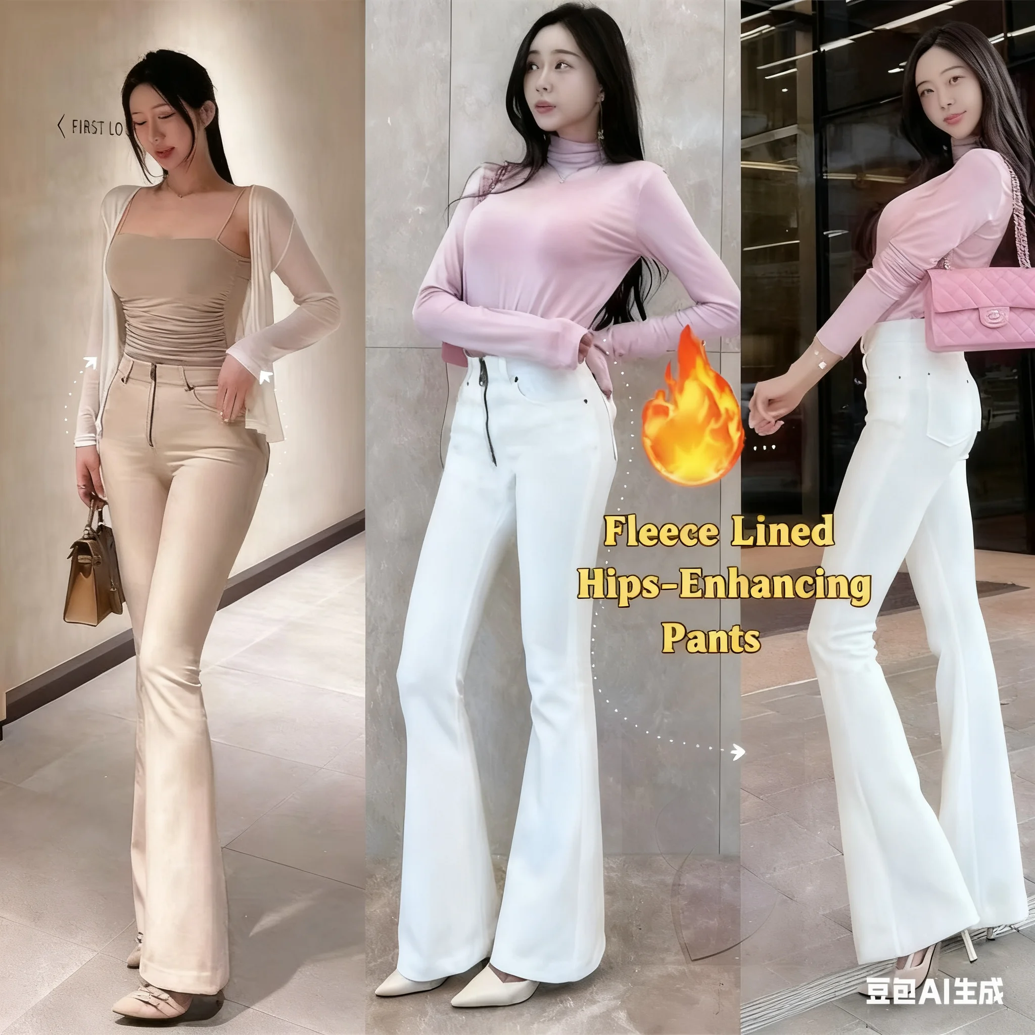 

Флисовые джинсы-боты с высокой талией, женские модные утягивающие универсальные классические летние брюки, Новое поступление, джинсовые брюки