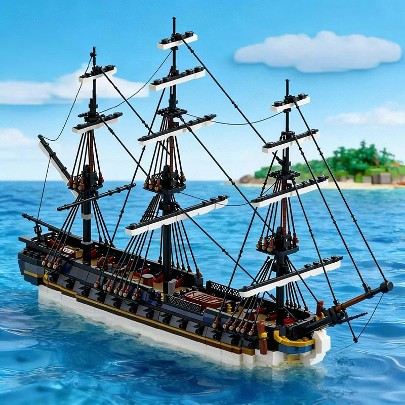 7273 PCS Vessel Bricks Frigate Surveillante MOC Customize Modular Building Block Popular Kids Technology DIY Festival Toy Gift