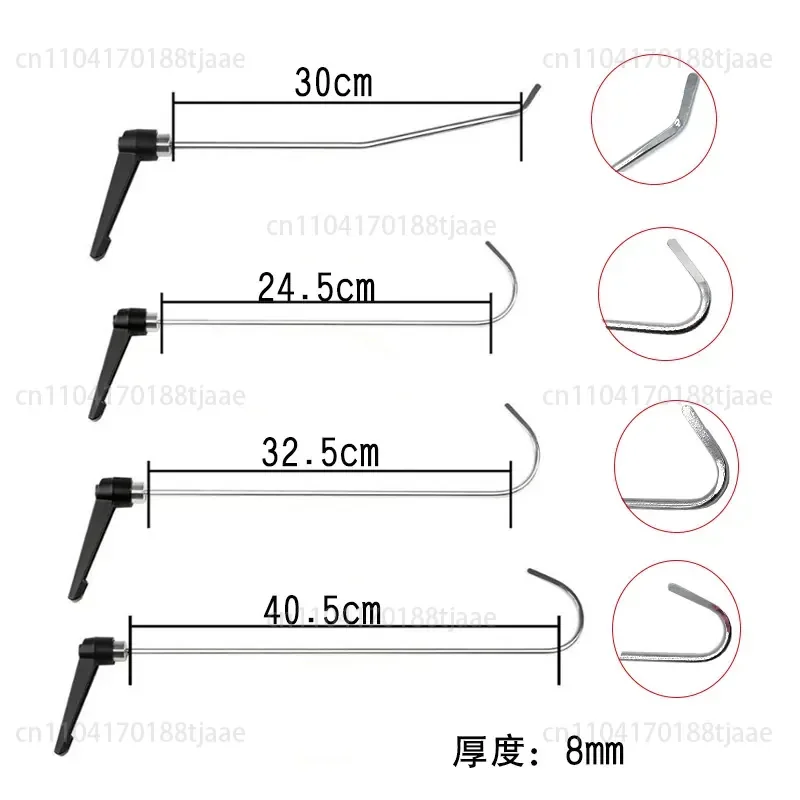 Car Dent Repair Tool, Dent Repair Free Sheet Metal Interlayer Repair, Hook Crowbar Rotatable Handle