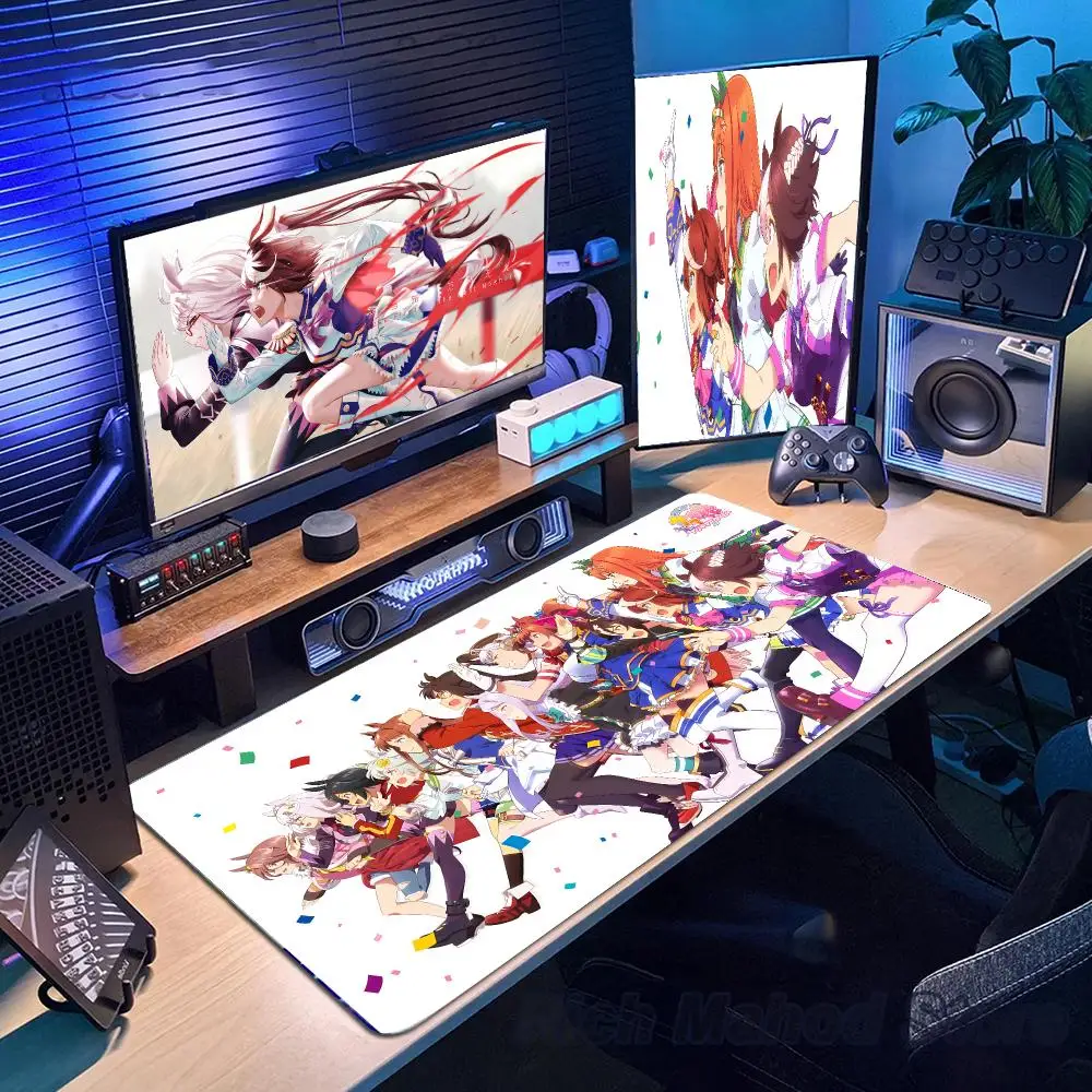 Anime U-Uma Musume Pretty Derby Mouse Pad Mousepad Large Gaming Mouse Pad LockEdge Thickened Computer Keyboard Table Desk Mat