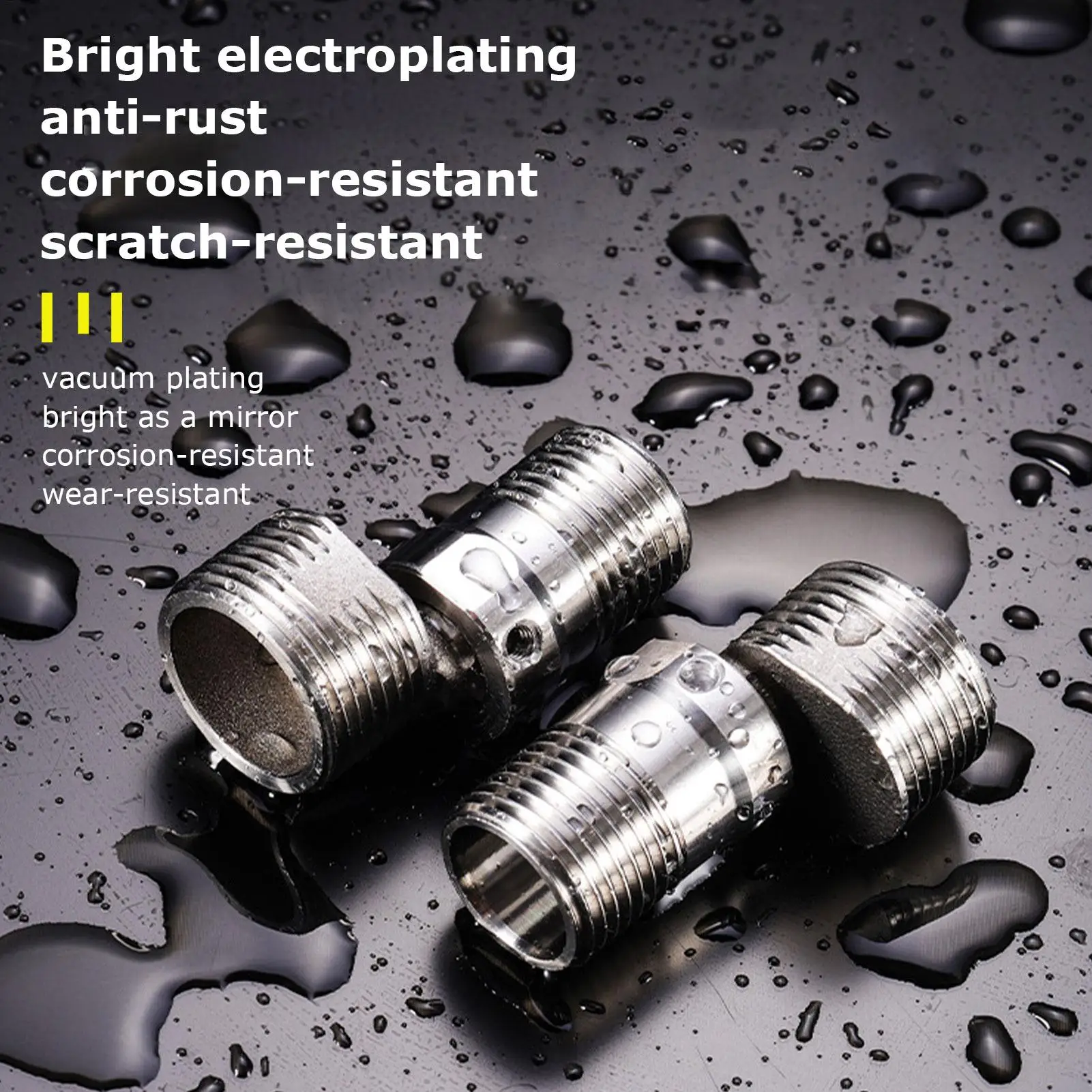 Adjustable Shower Faucet Angle Adapter Adjustable Angled Curved Faucet Foot Stainless Steel Sturdy Shower Shower Head Component