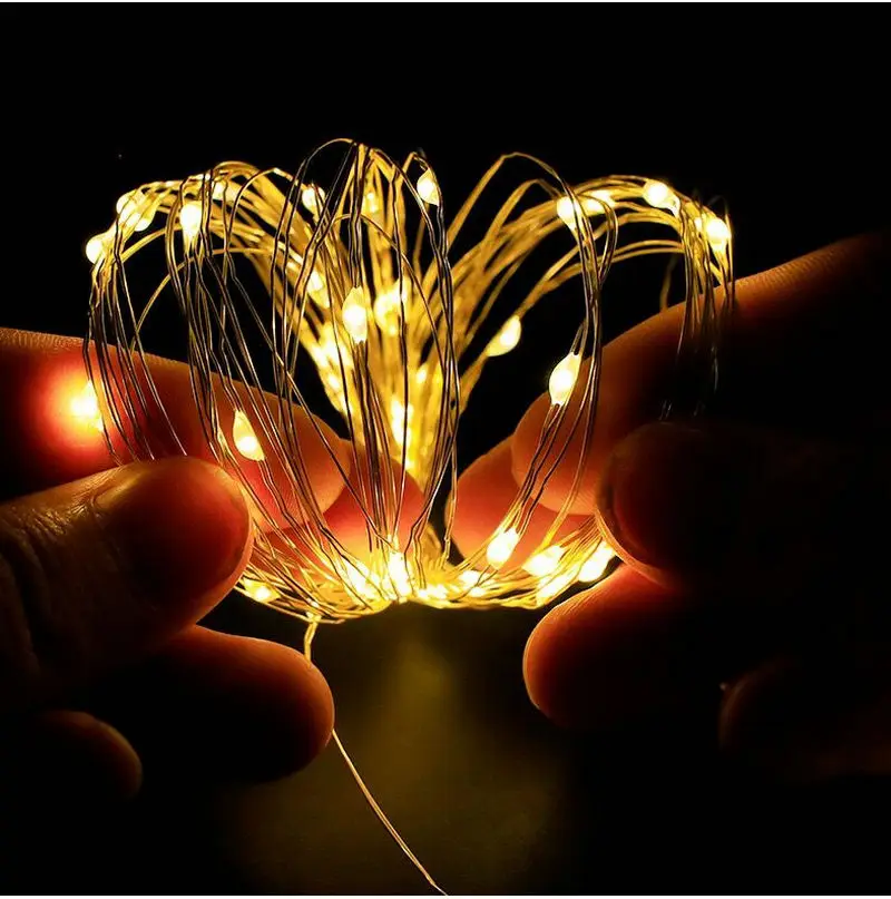 

Solar powered 20M 200LEDs starry Copper Wire LED String Fairy Light mirco moon vine lamp Xmas Christmas Wedding party tree Decor