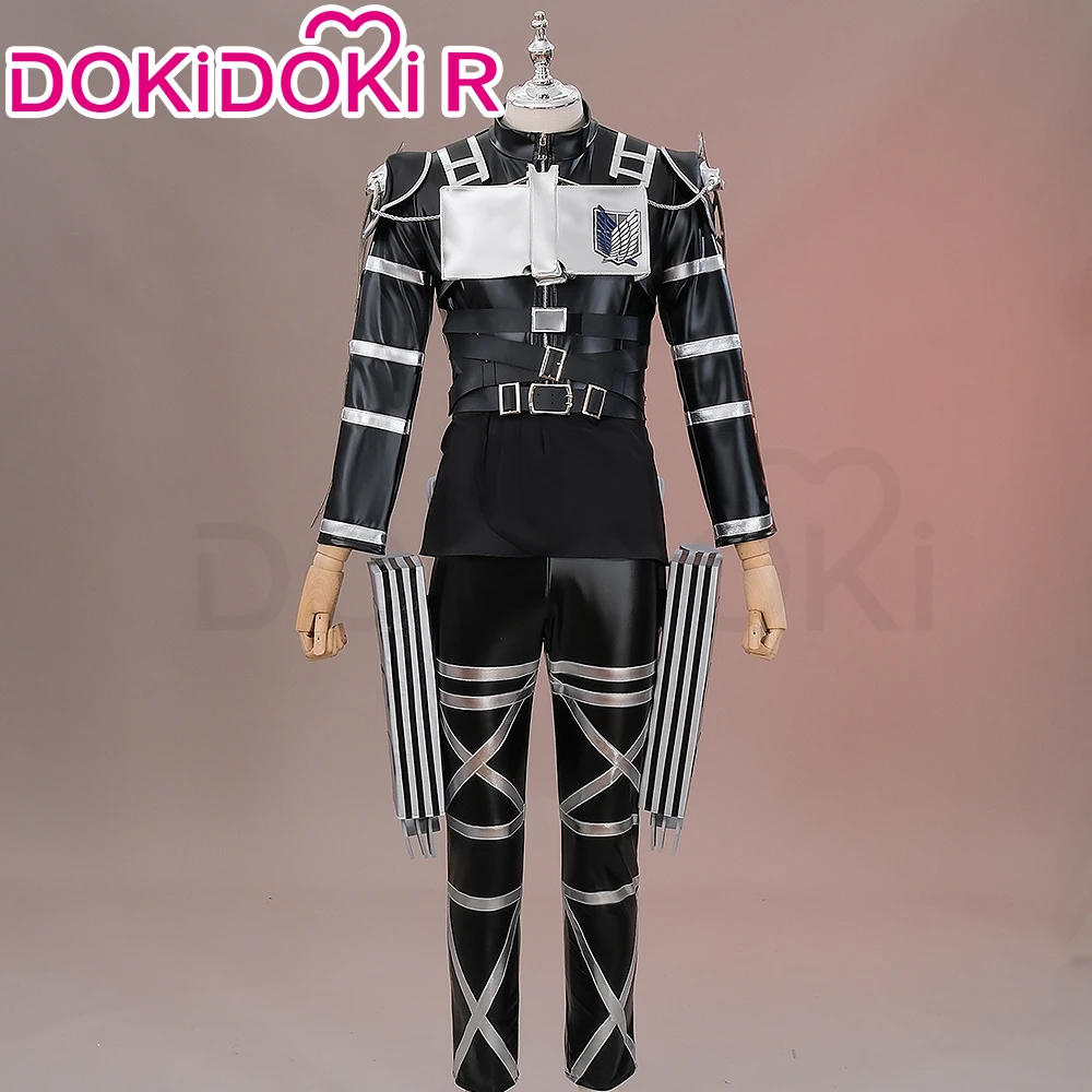 Mikasaa Ackermann/Erenn Cosplay Costume Anime Cosplay DokiDoki-R Men Leather Uniform Costume Mikasaa Ackermann Props