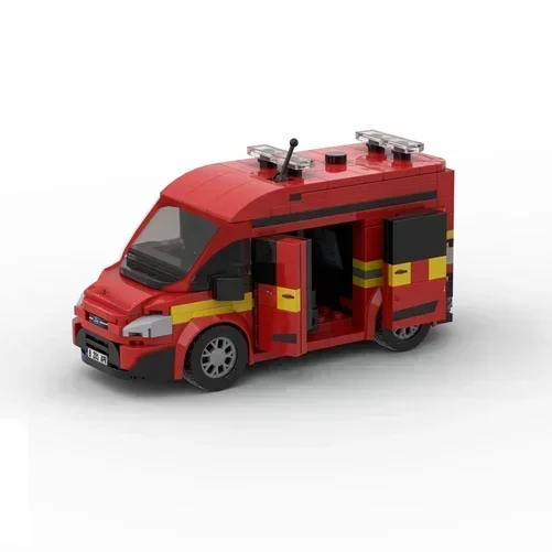 Moc Building Bricks Car Model London Fire Brigade - Fire Investigation Technology Blocks Gifts Christmas Toys DIY Sets Assembly