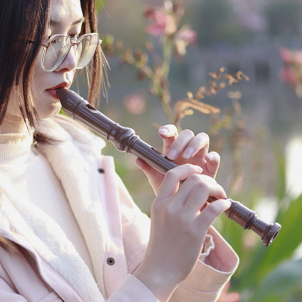 

2 Sets Recorder Playing Instrument Adults Clarinets for Children Toy Beginner's Flute Coffee