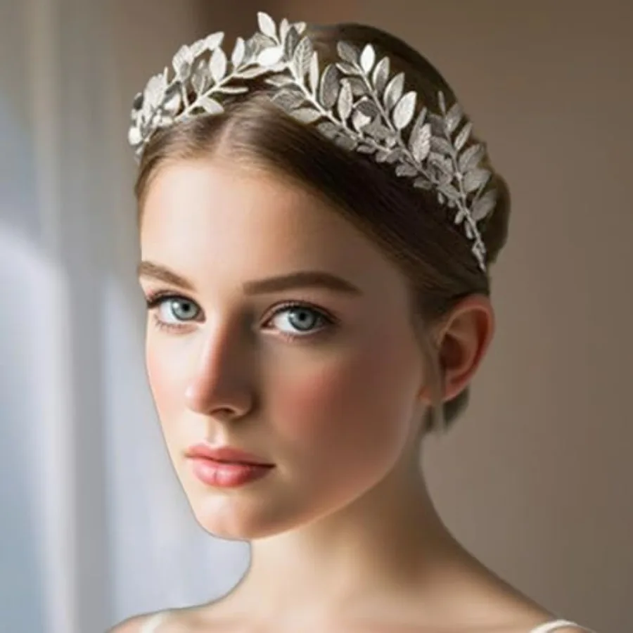 

Leaf Headband Bridal Wedding Headpiece Leaves Festival Hair Accessories for Women and Brides