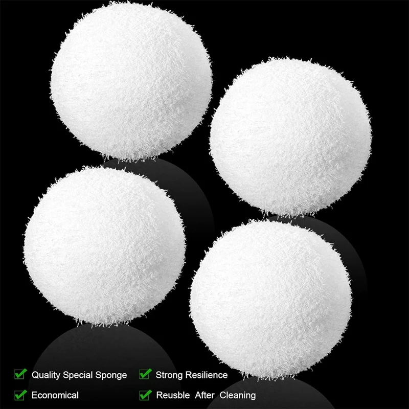 Reusable Oil-Absorbing Sponge Ball Washable Sponge Ball Floating Pool Filter Sponge Ball