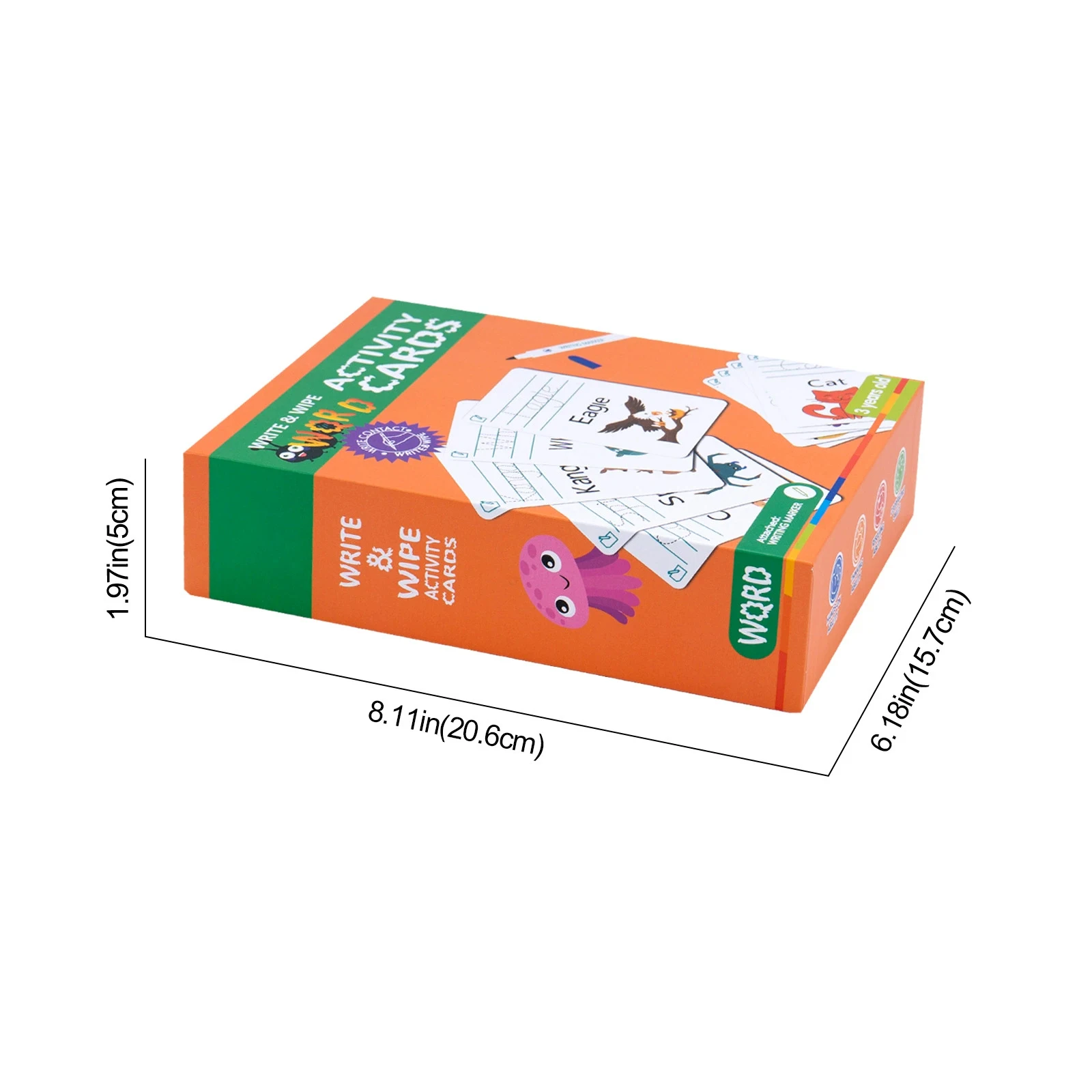 بطاقات كتابة التعرف على الحروف 26 قطعة بطاقات تعليمية جافة قابلة لإعادة الاستخدام للأطفال تعلم الحروف الأبجدية وممارسة مرحلة ما قبل المدرسة