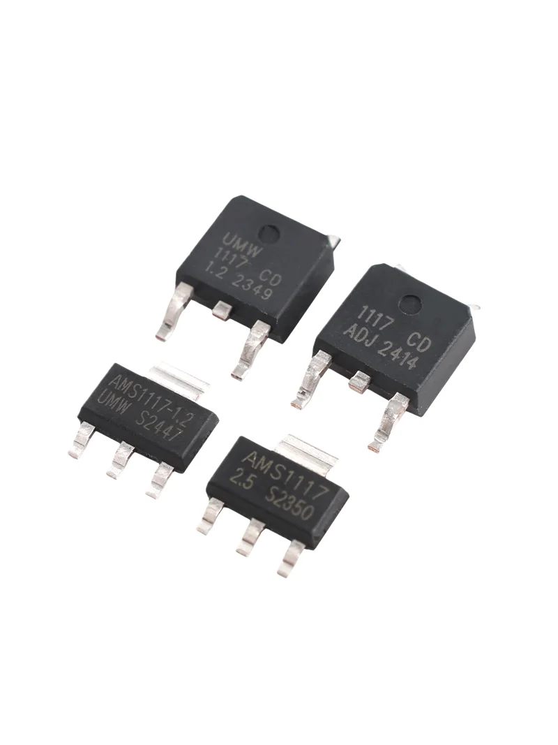 10pcs AMS1117-3.3 1.2 1.8 2.5 5.0VADJ Voltage Regulating Power Chip Original Genuine UMW Voltage Reducing IC