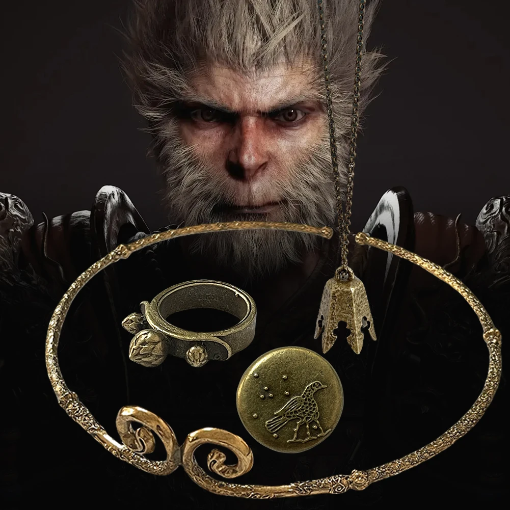 Monkey King Golden Hoop Black Myth Wukong Buddhist Tightening Spell Open Bangle Cloud Engraved Great Sage Equalling Heaven