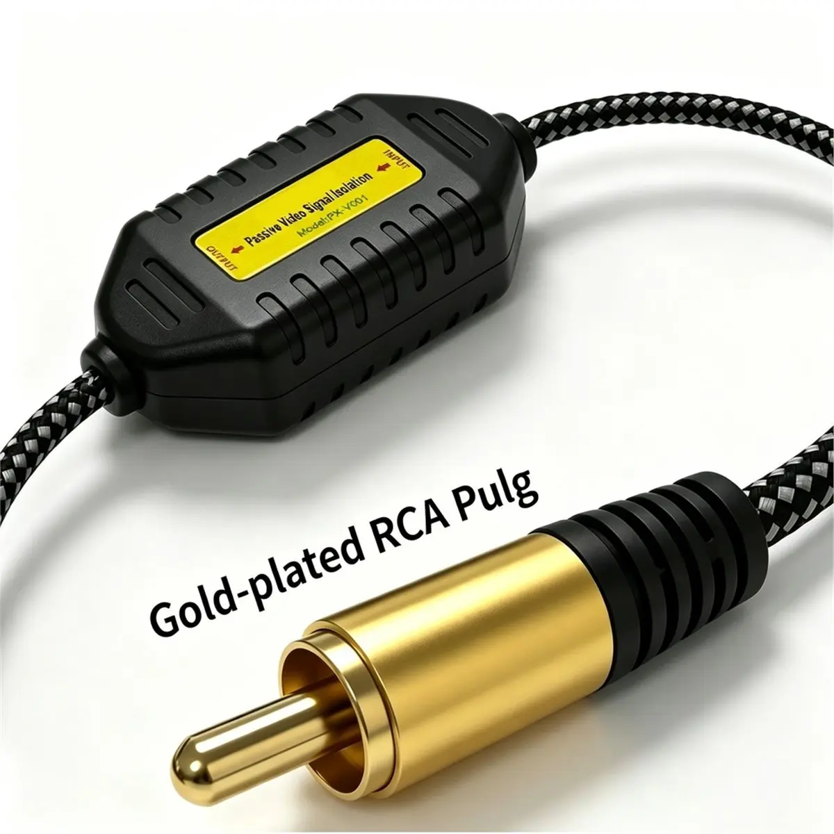 A72Z Car Ground Loop Audio Video Isolator AV Video Signal Isolation Filter for Snowflake Removal