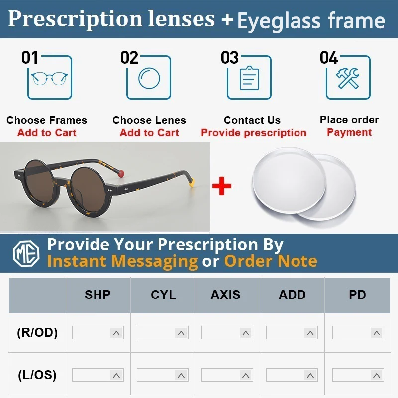 نظارات شمسية فريدة من نوعها للرجال موديل 2025 بإطار مستدير شبه مصنوع يدويًا بلون الحلوى من الأسيتات تدعم العدسات الطبية المخصصة #6