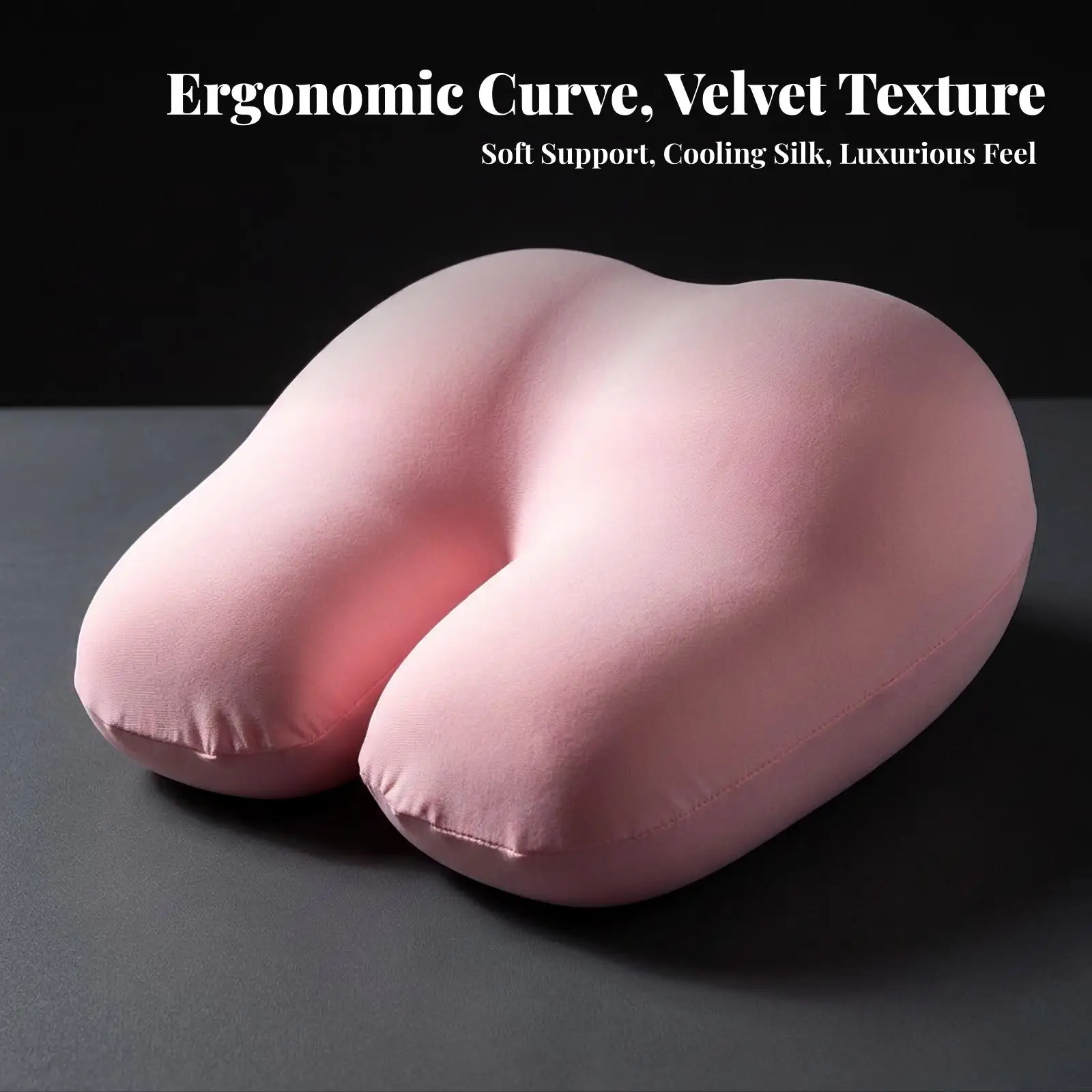 Slow Resilience Shaped Memory Foam | Buttock-Shaped Pillow, Hollow Cutout Design, for Lounging