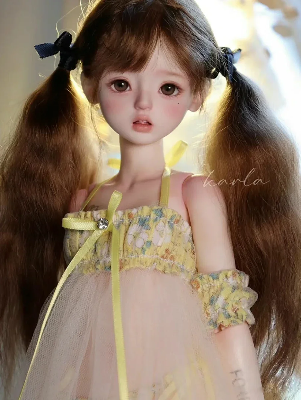 2024 New 1/4 bjd sd Smile Girl Premium Resin Doll kala manyuti Round Body Fashion Doll diy off-the-shelf makeup