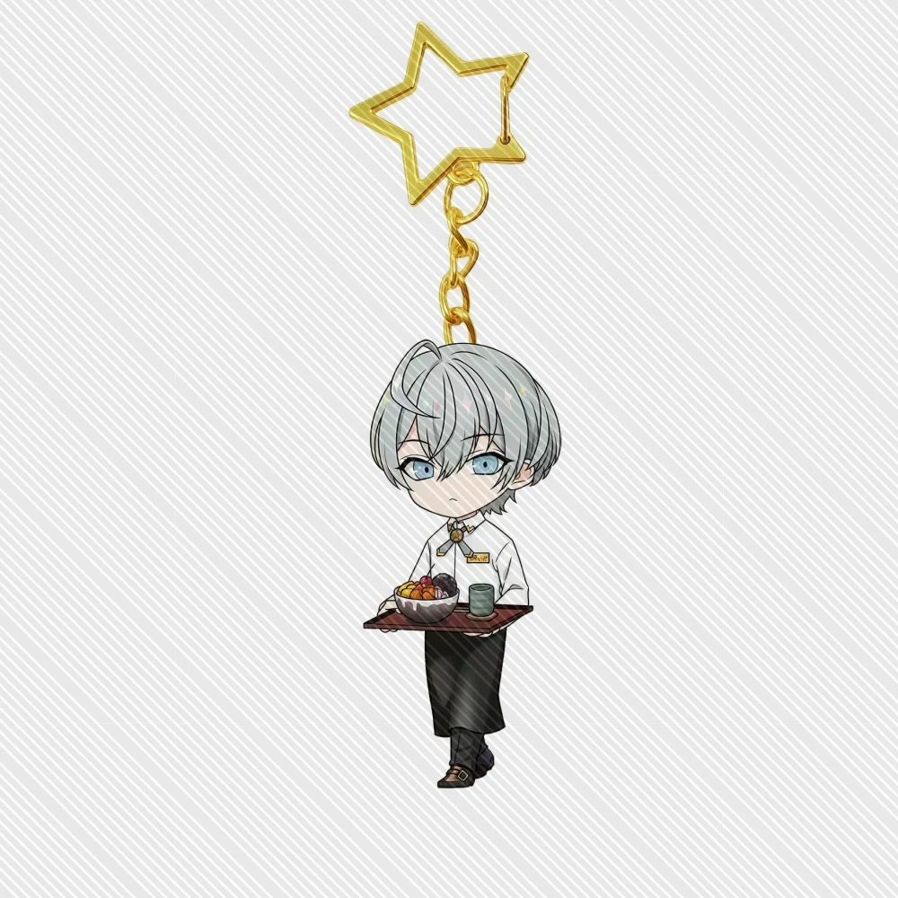 6CM Anime Ketsugou Danshi Acrylic Keychain Model Cosplay Charm Characters Ornament Accessories Goods Collection Gifts
