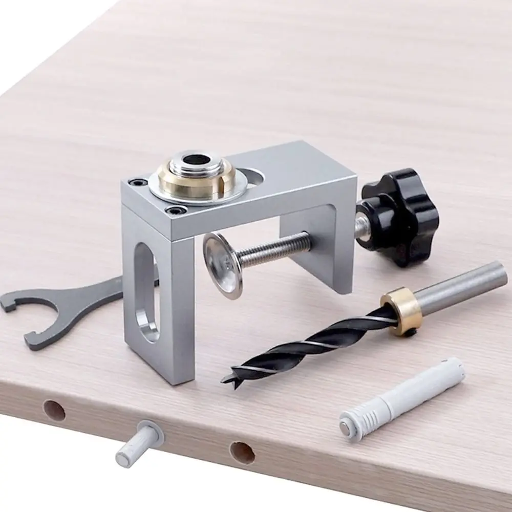6/8/10/12mm Size Doweling Jig Kit Hole Expanding Effective Drilling Drill Guide Furniture Connecting Punching Tool
