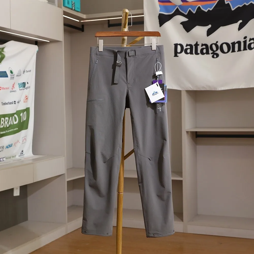 

Men's Outdoor Casual Pants Wear-Resistant Qui-Drng Breathable Soft ell Trousers Mountain Climbing Pants Polyester Fiber