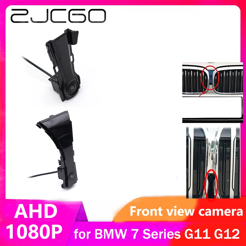 ZJCGO AHD CVBS 1080P 170° Car LOGO Parking Front View Camera for  BMW 7 Series G11 G12