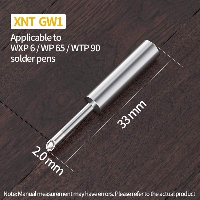 Serie WELLER XNT Reemplace las puntas del soldador XNT1SC XNTA XNT6 XNTD XNTKN XNT1X XNT1S XNTH XNTB Compatibilidad WXP65 WTP90 WT1010