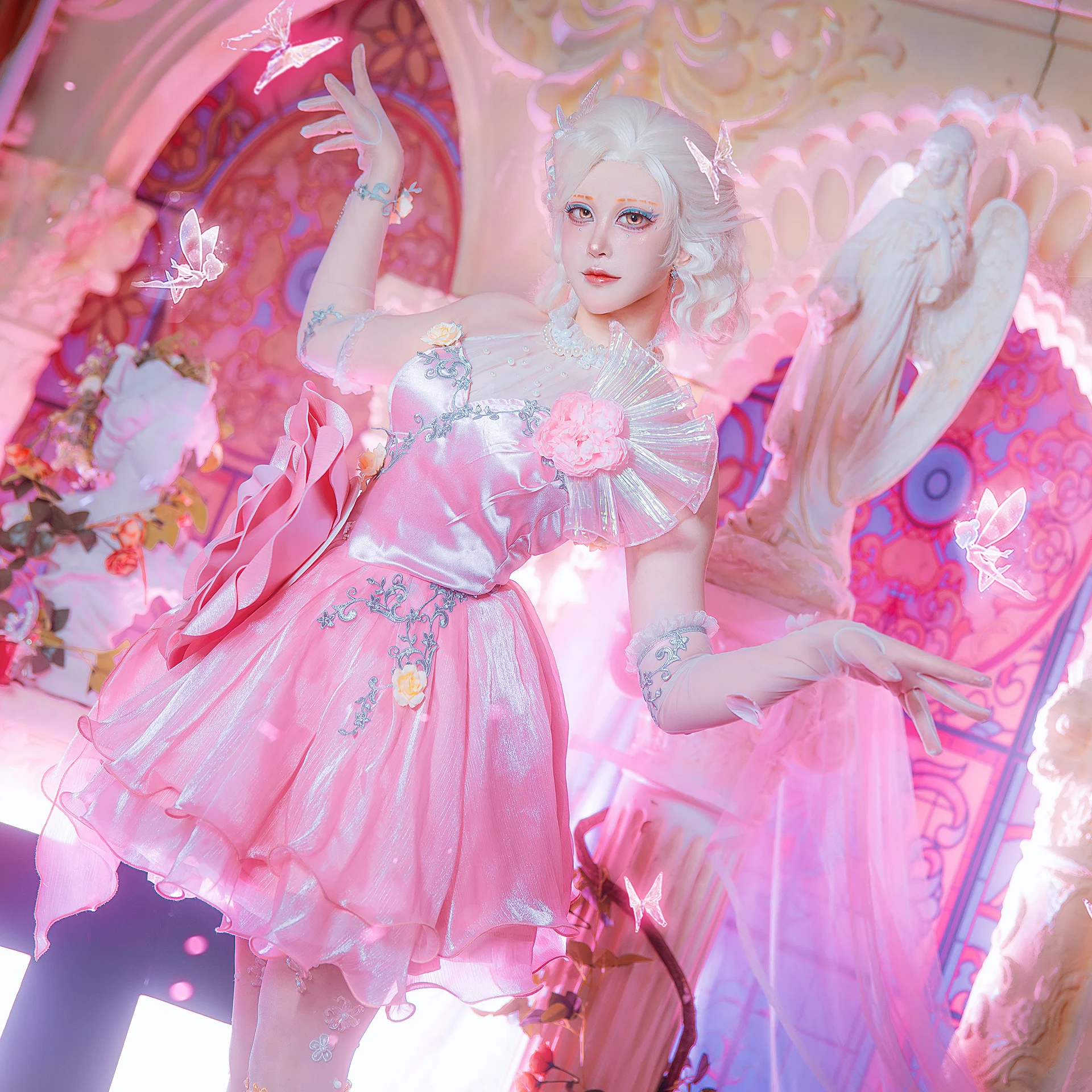 Neu Silfied Dancer Cosplay Kostüm für Halloween Weihnachten Rollenspiel Party Comic Ausstellung Spiel Identität V S-XXL