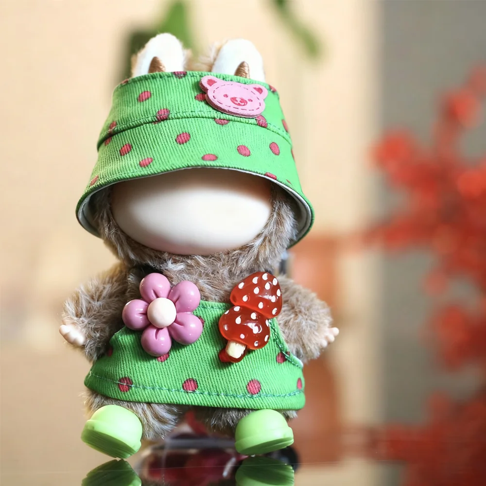 ชุดเอี๊ยมตุ๊กตาขนาดเล็กสำหรับตุ๊กตา Labubu ขนาด 4.0 นิ้ว อุปกรณ์เสริมชุดคอสตูมตุ๊กตาไอดอลเกาหลีขนาด 10 ซม. เสื้อผ้าหรูหราสำหรับตุ๊กตา DIY ของตกแต่งพวงกุญแจ