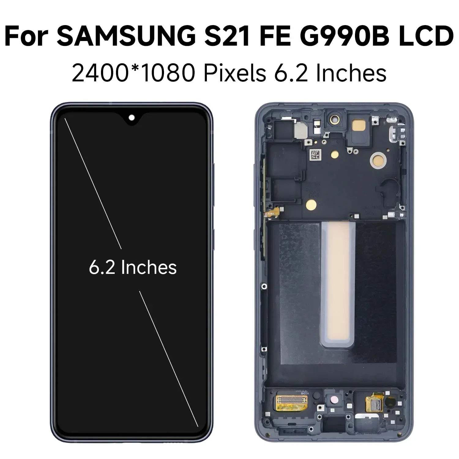 S21 FE 5G لسامسونج 6.4 ''ل AMOLED/TFT S21FE 5G G990B G990U G990W شاشة الكريستال السائل مجموعة المحولات الرقمية لشاشة تعمل بلمس استبدال #2