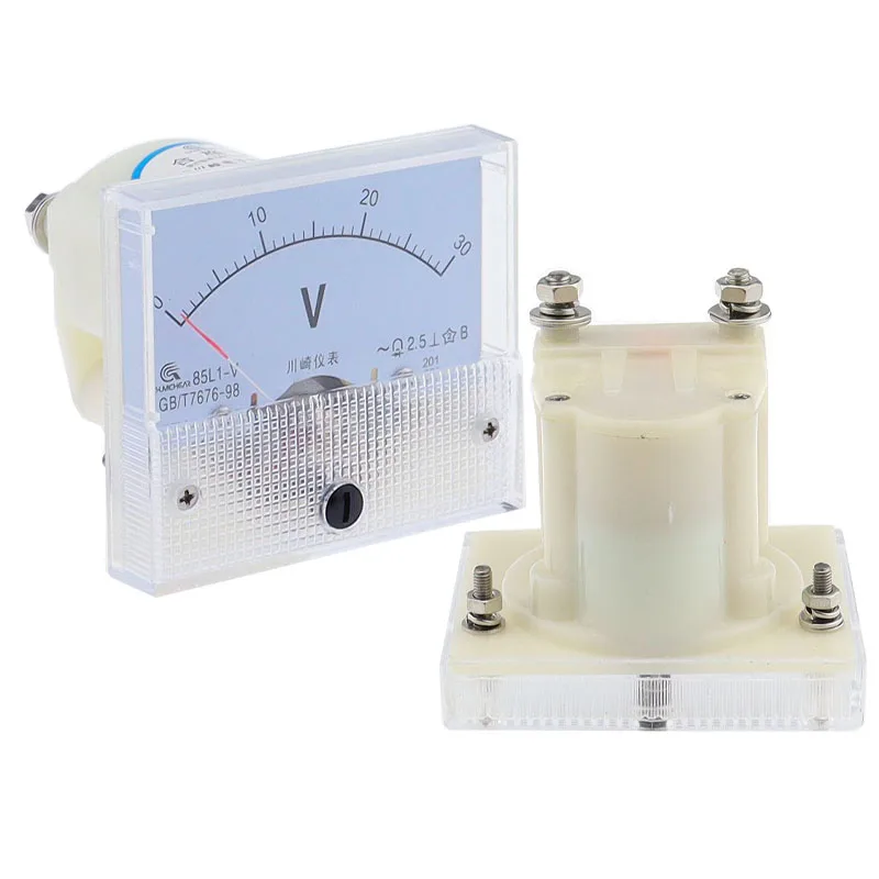 85L1 AC Analog Voltage Meter Panel 3V 5V 10V 20V 50V 150V 250V 300V 500V Gauge Voltage Mechanical Voltmeter