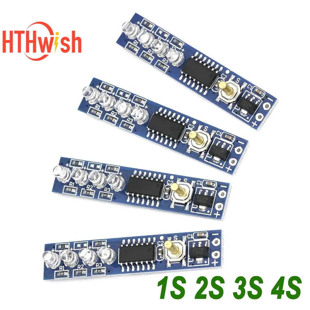 1/2/5PCS 1S 2S 3S 4S Einzel 18650 Lithium-Batterie Kapazität Anzeige modul 3,7 V Prozent Power Level Tester LED display bord