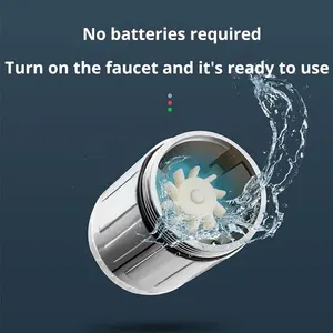 Banyo LED, 3-renk ışık-up sıcaklık, musluk mutfak, Glow su tasarrufu musluk havalandırıcı meme duş 12-En çok satan, su tasarrufu, musluk-no. 6