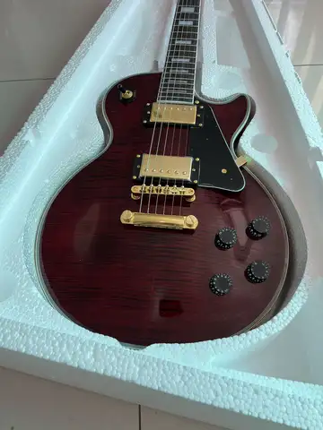 중국산 맞춤형 일렉트릭 기타 Red Tiger Burst Professional Guitar