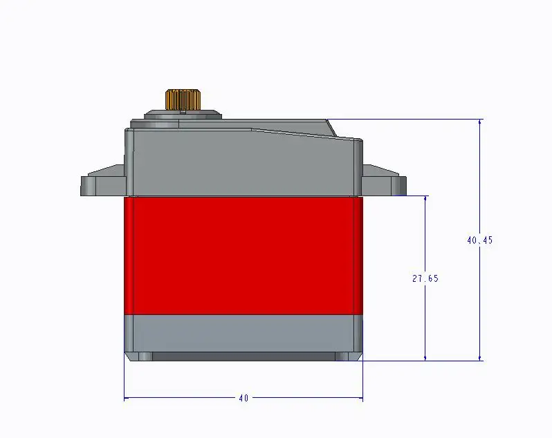 20 Kg Digital Servo TD8120MG Big Torsional Torque Metal Shell Angle Model Aircraft Models Waterproof Mechanical Arm
