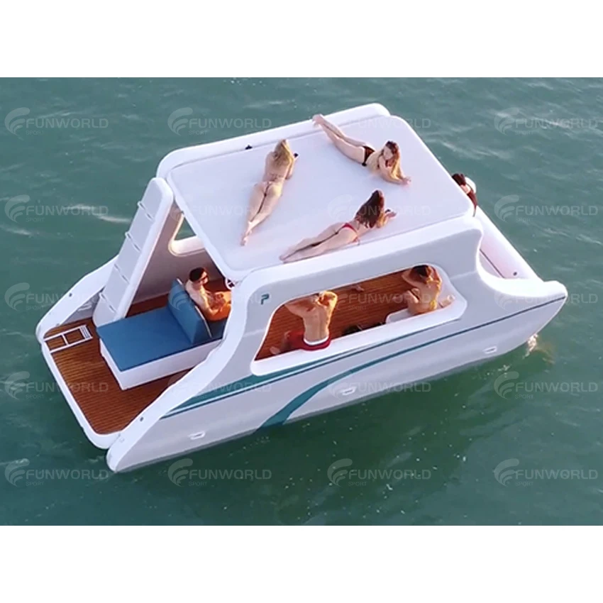 【La più venduta】 Barca elettrica gonfiabile per yacht di grandi dimensioni per 4-8 persone Barca elettrica gonfiabile con pontone da pavimento antiscivolo Navi per pesci