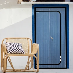 1 Piece Reinforced Cat Screen Door Fits Door, Heavy Duty Anti-Pet Screen Door with Zipper to Prevent Dogs and Cats from Running
