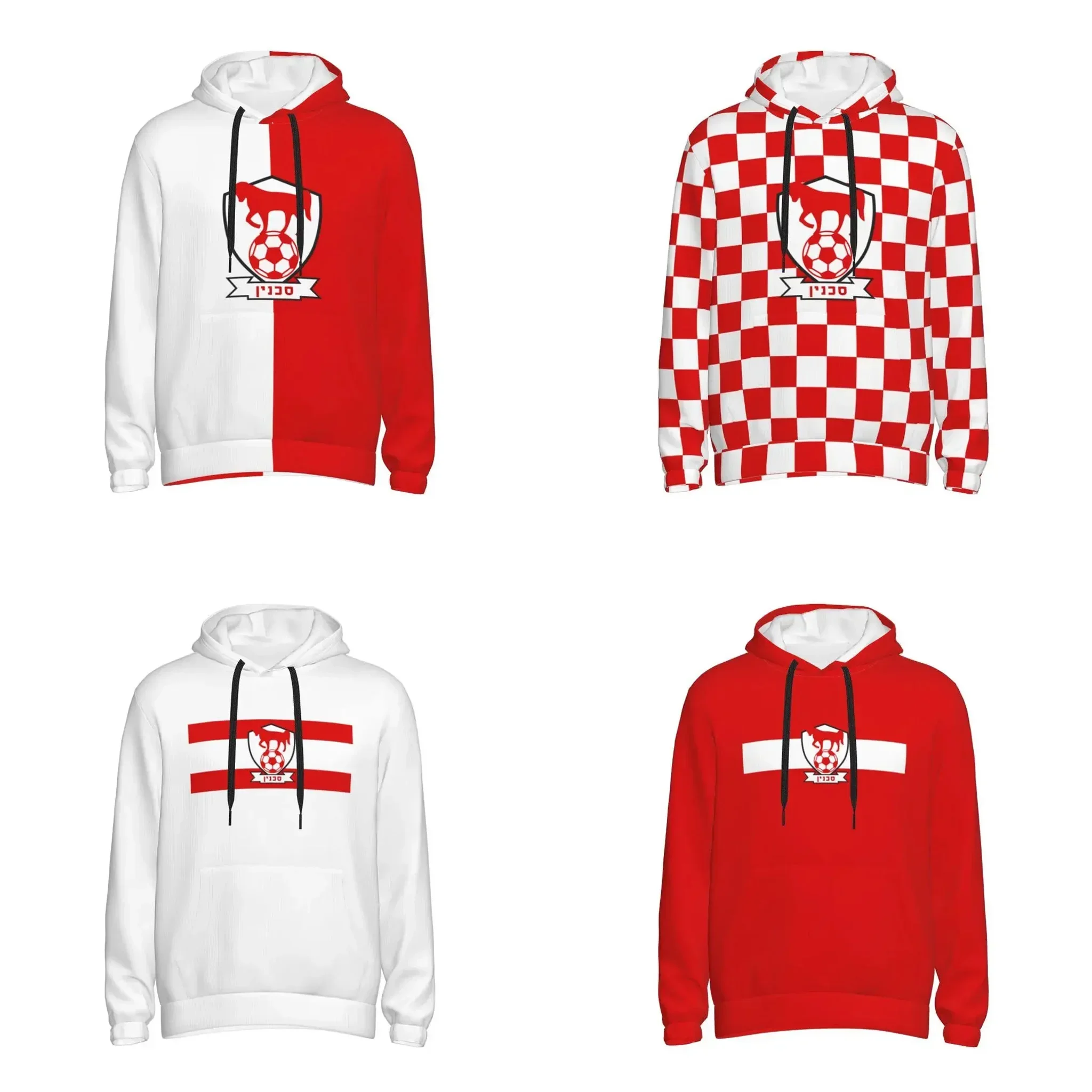 

Bnei Sakhnin Men's Pullover Hoodie Casual Hooded Sweatshirt Best Hoodies Sportswear Tracksuit with Pocket