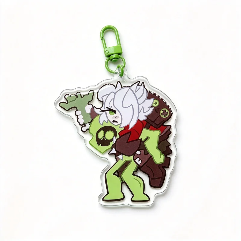 4 Styles Chibi Cartoon Character Acrylic Keychain, Cute Anime Figure Bag Charm,  Backpack Decor Fans Collectible Gift