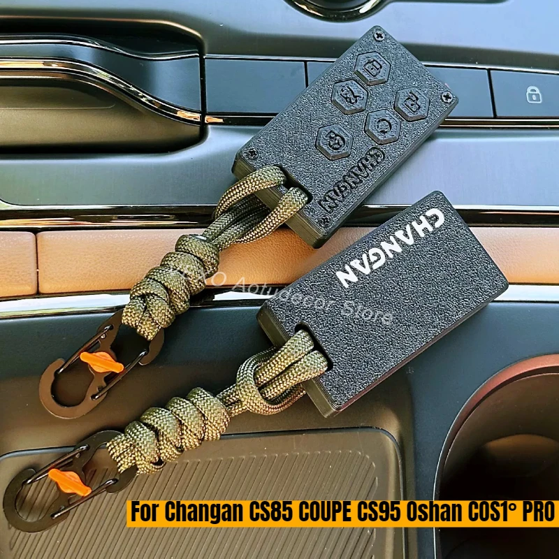 Car Key Cover Shell Modification for Changan CS85 COUPE CS95 Oshan COS1°‌ PRO Auto Key Case Replacement Protector Accessories