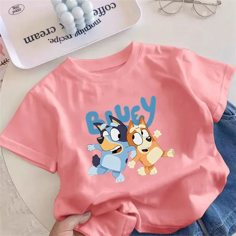 2026 Sommer Neue Hellblaue Cartoon-Kurzarm-Kleidung für Kinder und Kleinkinder, Reine Baumwoll-Kurzarm-T-Shirts für Jungen – Detail 4