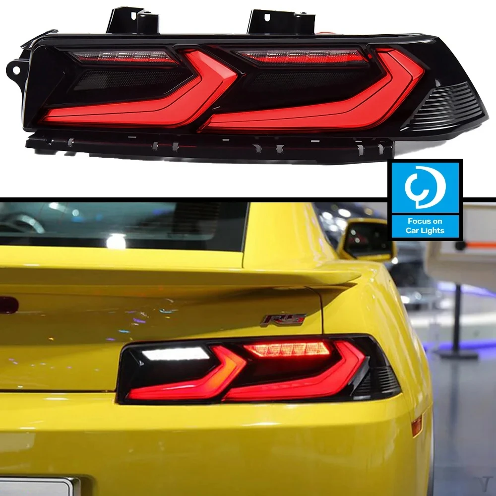 AKD Tail Lamp for Camary Camaro Tail Lights 2014-2015 Camaro LED Rear Lamp Dynamic Signal LED DRL Brake Reverse Auto Accessories