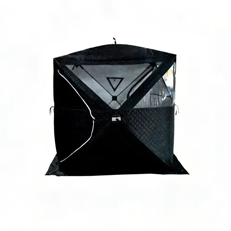 3-Layer Thickened Pop-Up Sauna Shelter, 210D Oxford Cloth Insulated Tent, 4-Season Portable Outdoor Camping Heating Sweat Tent