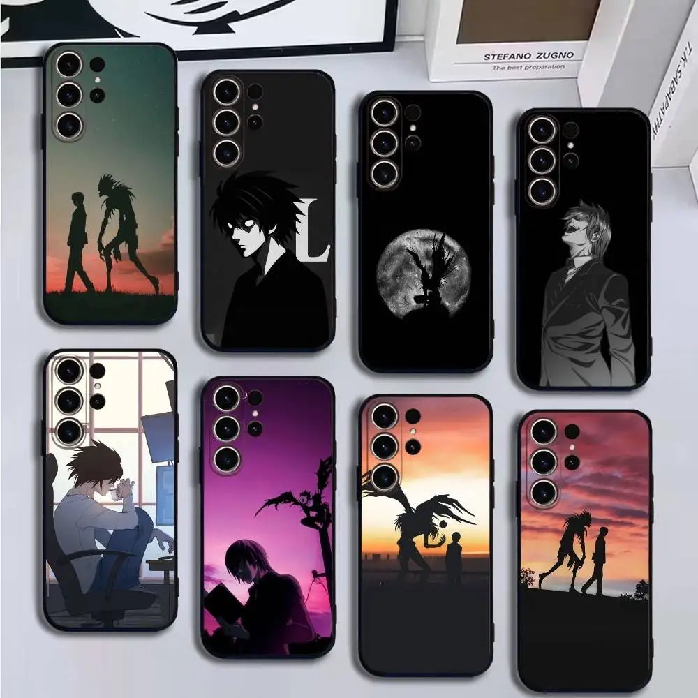 

GIRL D-Death Note Phone Case For SamsungS25,24,21,22,23,30,Ultra,20,Plus,Fe,Lite,Note,10,9,Soft Black Cover
