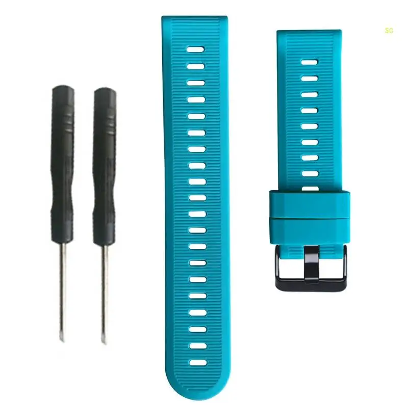 سوار من السيليكون متوافق مع ساعة Forerunner955 الرياضية، حزام معصم، سوار بديل، حزام مقاوم للماء، دروبشيب