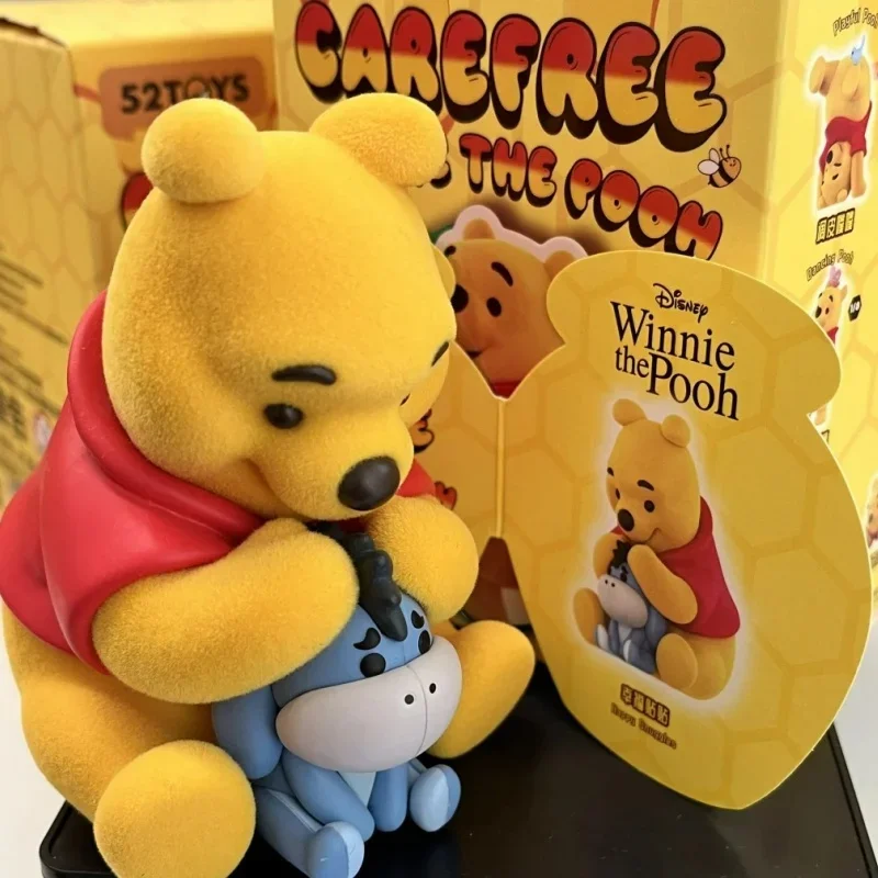 Disney Carefree PoChaînes Bear's Happy RefSeries Blind Box, Collection mignonne Winnie PoChaînes, Modèle, Décoration de chambre, Boîte à jouets, Cadeaux authentiques