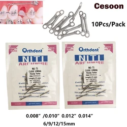 10Pcs/Pack Dental Orthodontic Closed Coil Spring NITI Alloy Dia Anterior Teeth Tooth Torque Springs Dentistry Ortho Materials