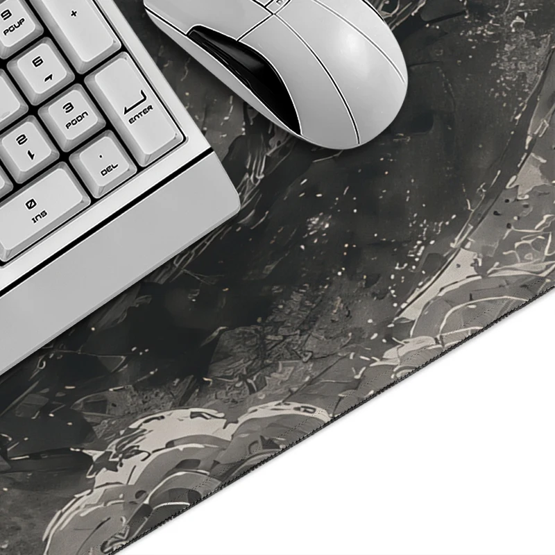 Mouse Pad Gaming Ink Black Dragon Fuji Red Sun XL Computer Mousepad XXL Mouse Mat Non-Slip Carpet Natural Rubber Table Mat view 2
