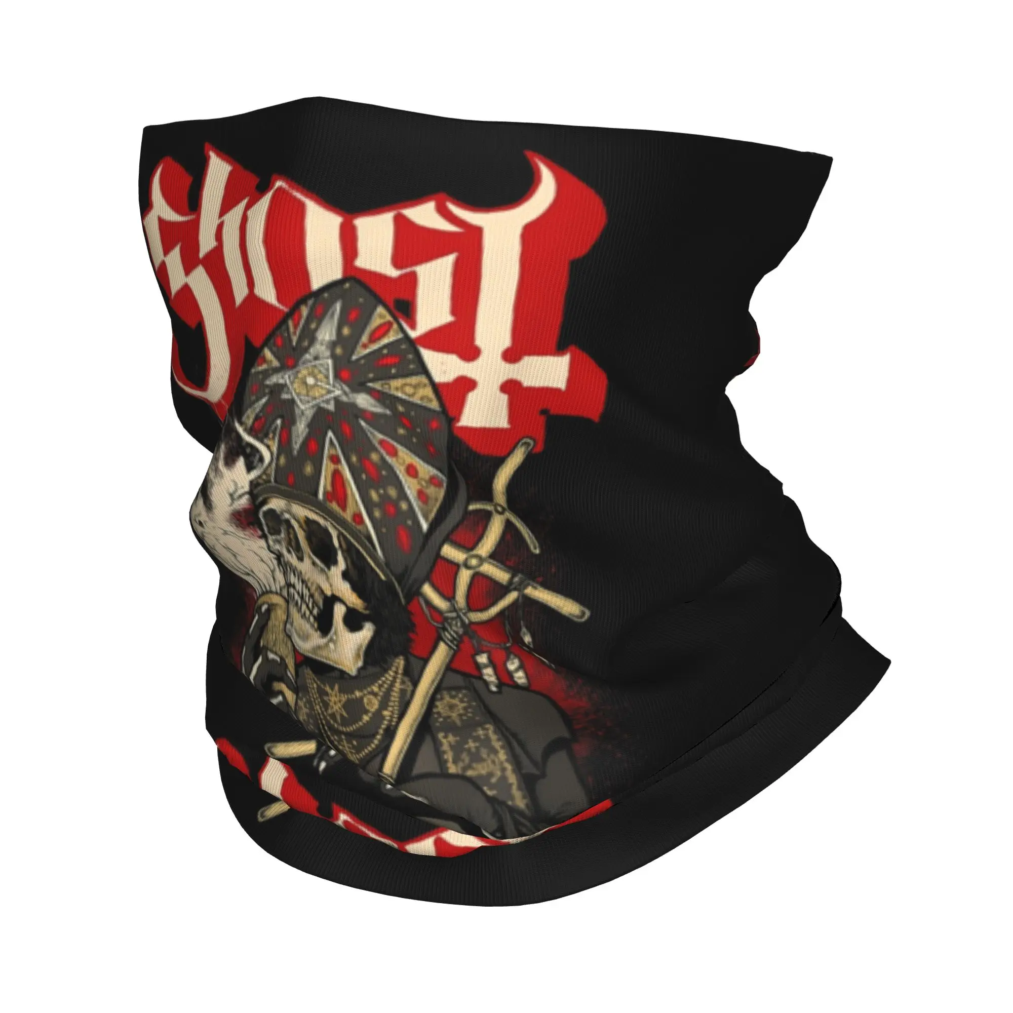 Ghost Impera Maestro Skull Winter Headband Neck Warmer Men Women Hiking Running Tube Scarf Swedish Rock Band Face Bandana Gaiter
