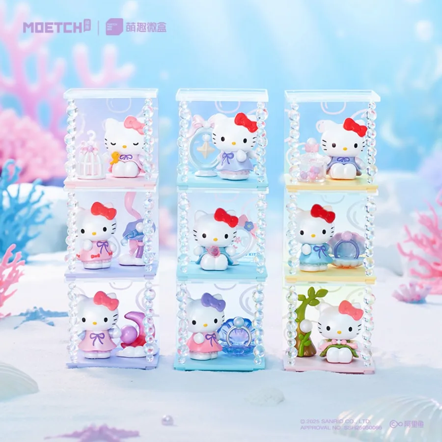 

Подлинная серия Sanrio Hello Kitty Pearl Dream Shadow, слепая коробка, модные игрушки, аниме, мультяшный декор для рабочего стола, подарок на день рождения для девочек