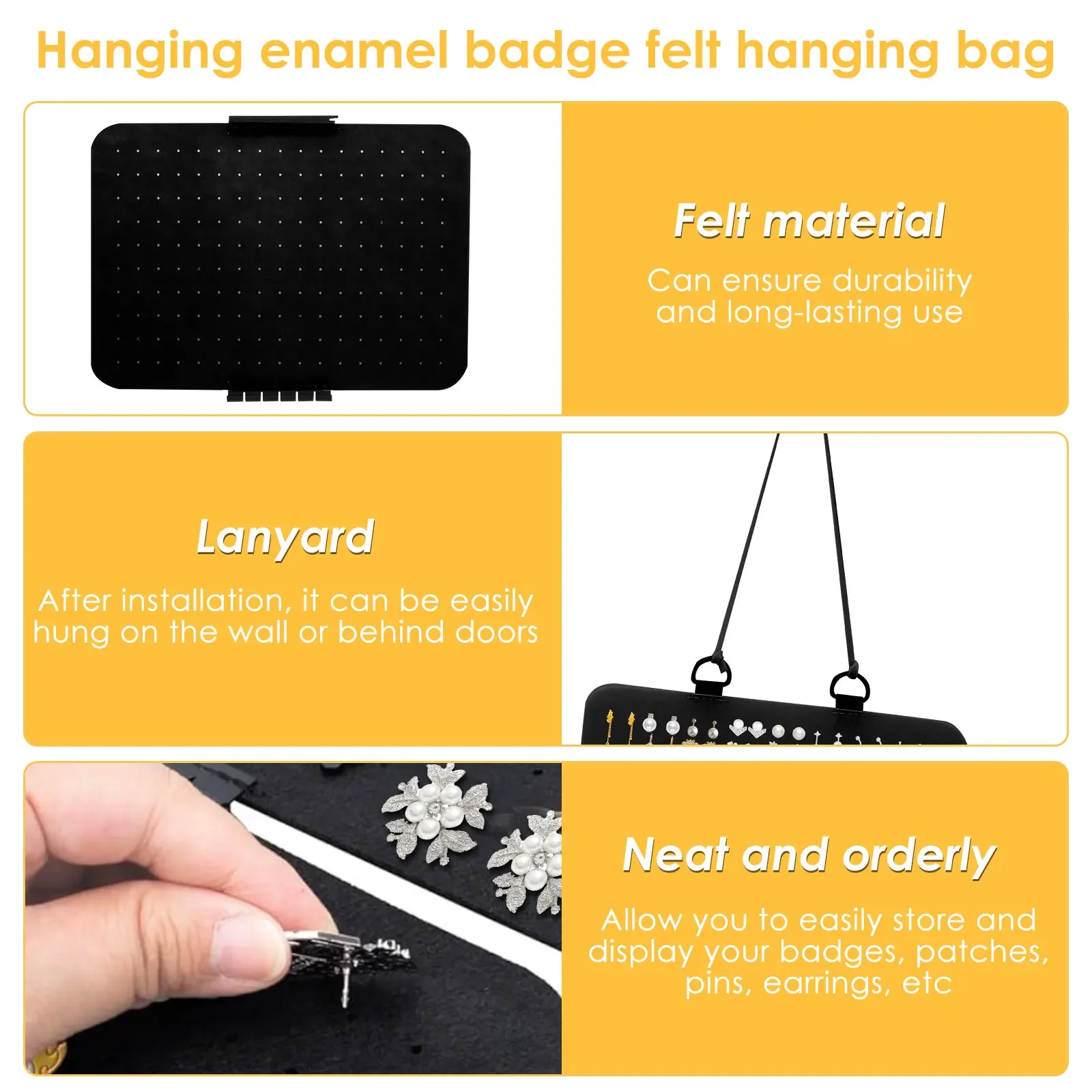 Hanging Enamel Lapel Pin Display Panels