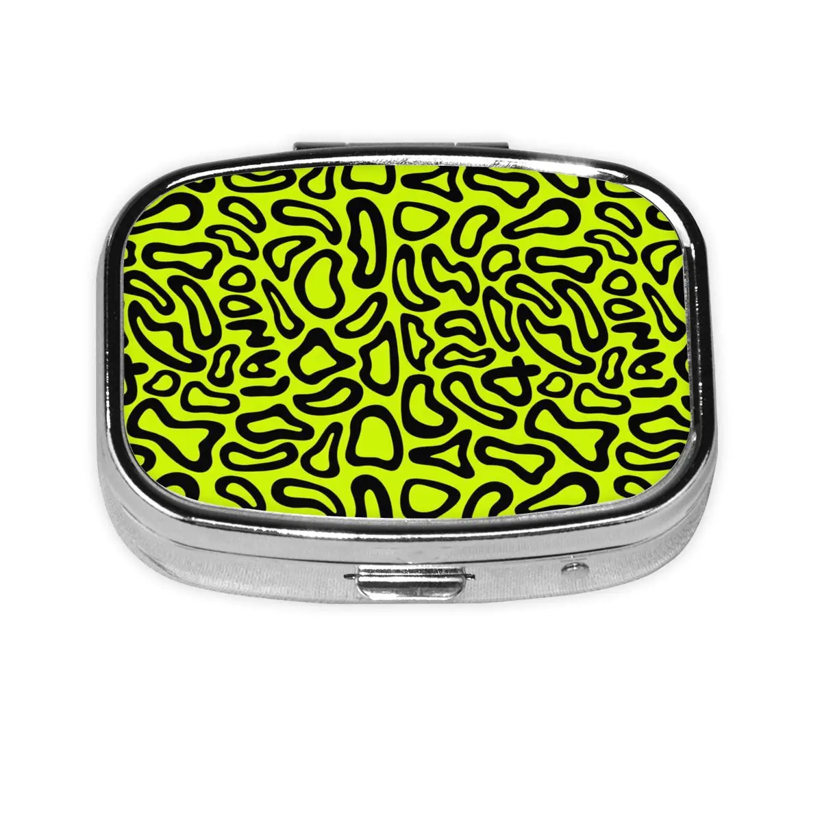 

Custom L-Landoes N-Norries Motors Design Square Pills Boxes 2-Compartment Small Metal Pill Organizer Medicine Box Dispenser