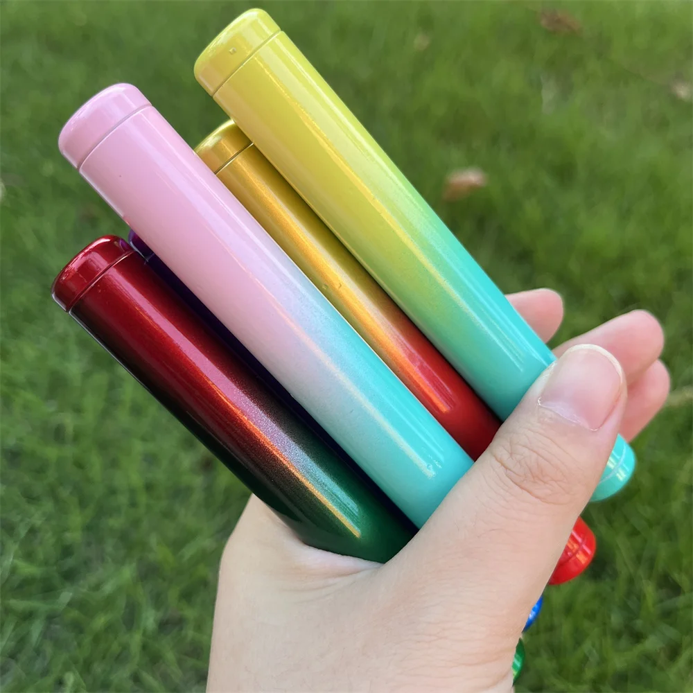 New Colorful Storage Tube Holder Aluminum Alloy Storage Tube Cigar Tube Moisture-proof Anti-fall Sealed Tube Smoke Accessories