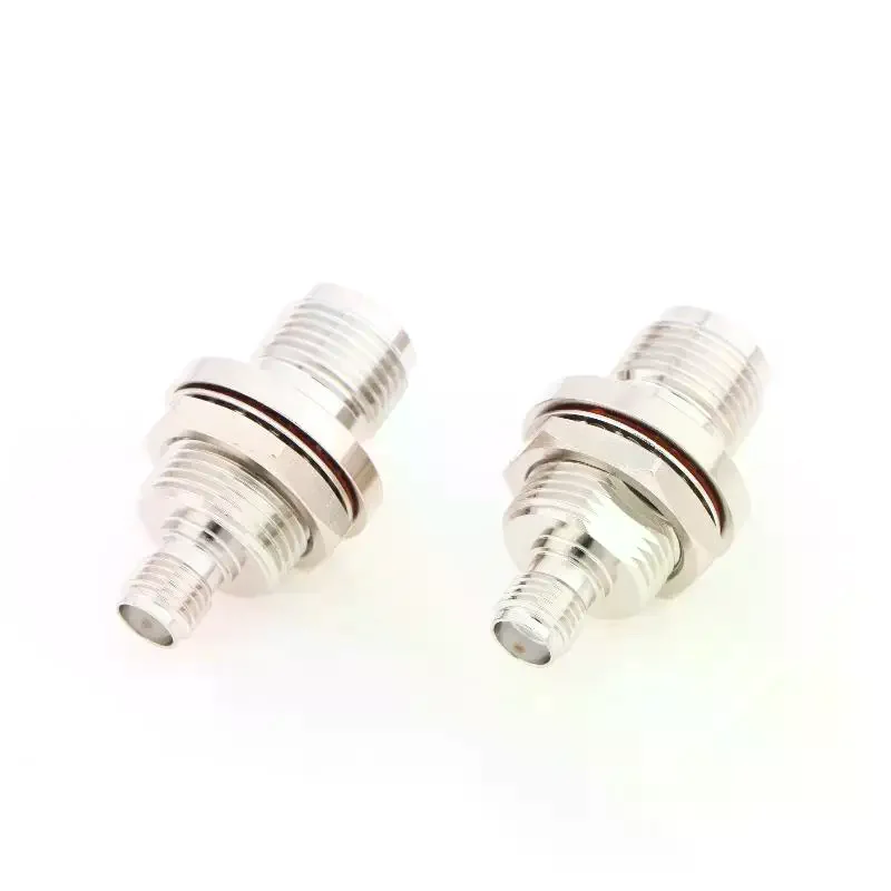 TNC/SMA-KKY-3 TNC To SMA Female Adapter Bulkhead Mount Connector TNC Female To SMA Female Jack RF Coaxial Adapter